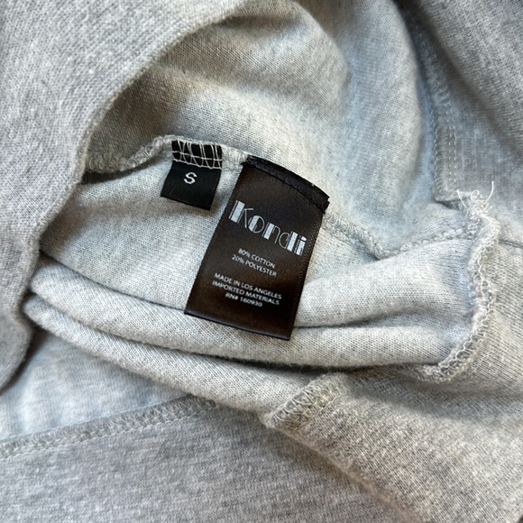 Kondi MATCHING SET. S Raglan Top & XS Harem Pants in Grey Heather Velour - Picture 6 of 10